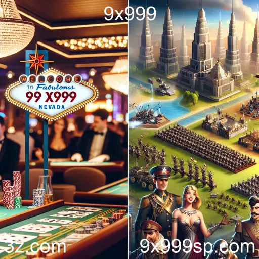 Imagem promocional da 9x999 mostrando a plataforma e suas vantagens